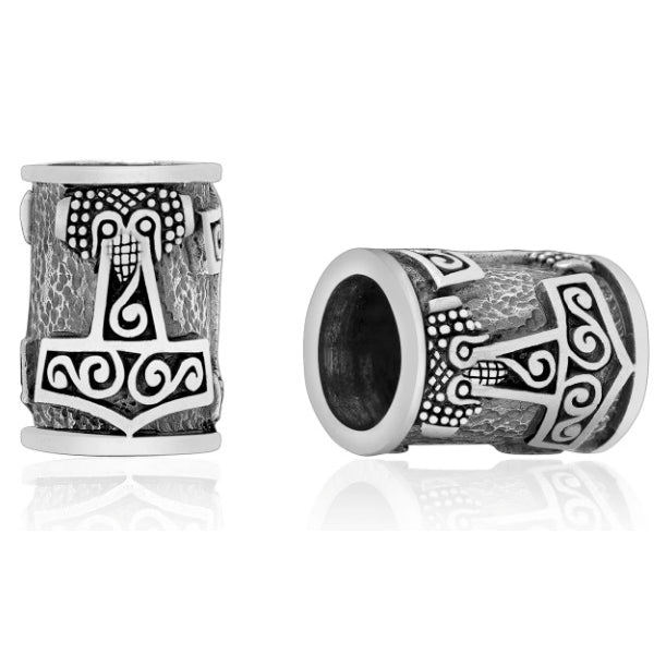 Viking Beard Bead - Sterling Silver