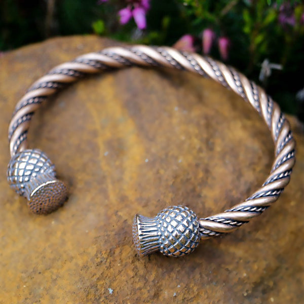 Scottish Thistle Bracelet - Bronze