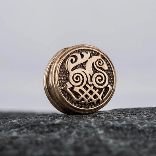Sleipnir Beard Bead – Bronze Viking Bead | Odin’s Eight-Legged Horse