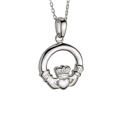 Small Claddagh Necklace - Sterling Silver