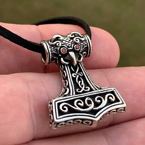Small Jeweled Raven Mjolnir