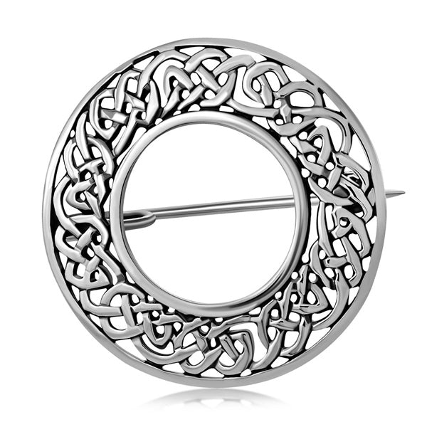 Small Round Celtic Knot Brooch Pin