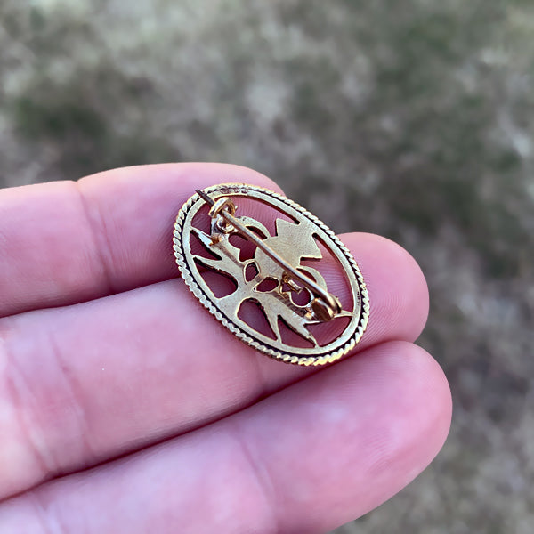Small Scottish Thistle Pin - Bronze