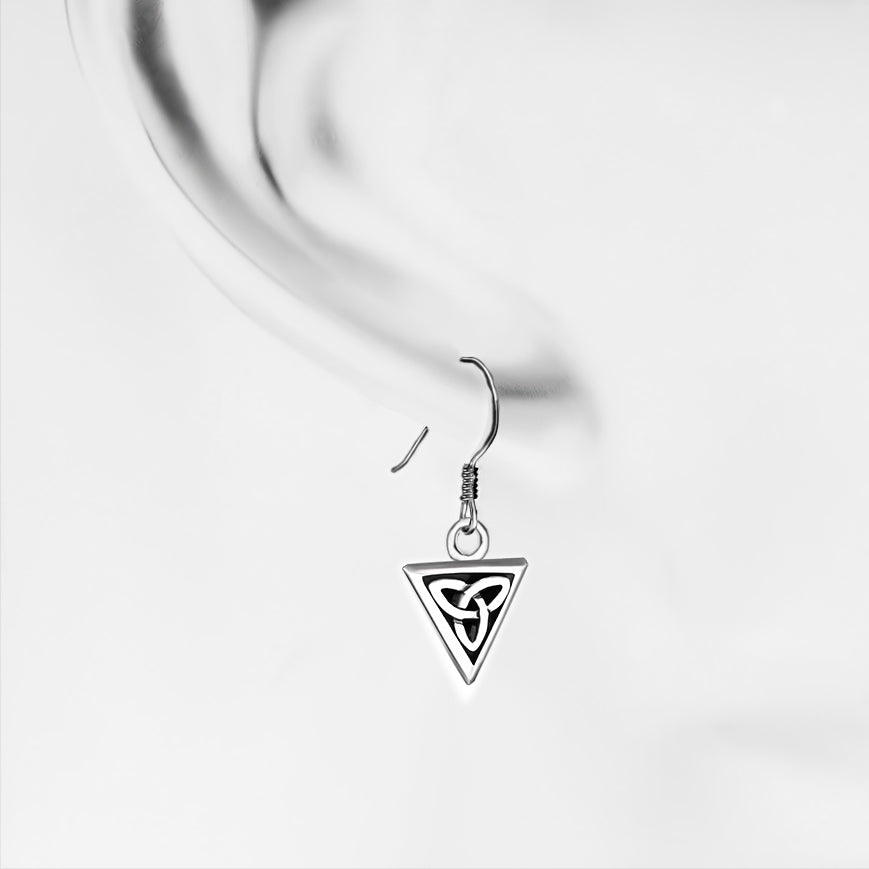 Small Trinity Knot Earrings - Sterling Silver
