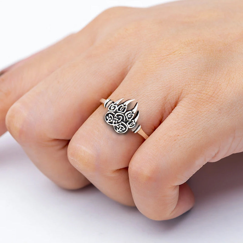 Women's Bear Ring - Sterling Silver