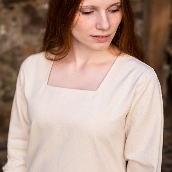 Square Neckline Underdress - Light Cotton (size small only)