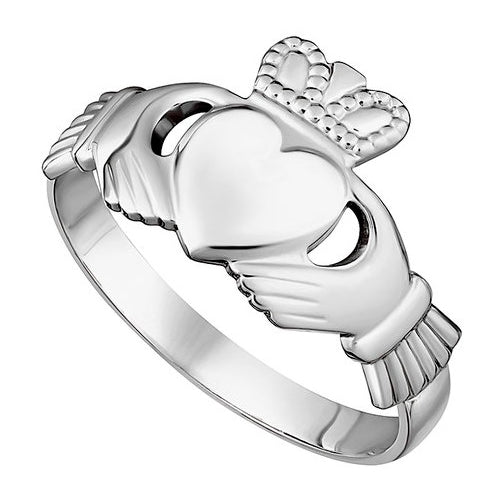 Ladies Silver Celtic Knot Stone Set Ring — The Scottish and Irish Store