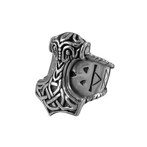 Sterling Silver Thor's Hammer Ring