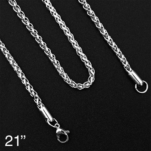 
  
	
    
	
    3mm Stainless Steel Twisted Chain