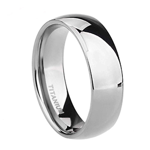 6mm Titanium Ring - Smooth Finished Wedding Band Rings – Sons of Vikings