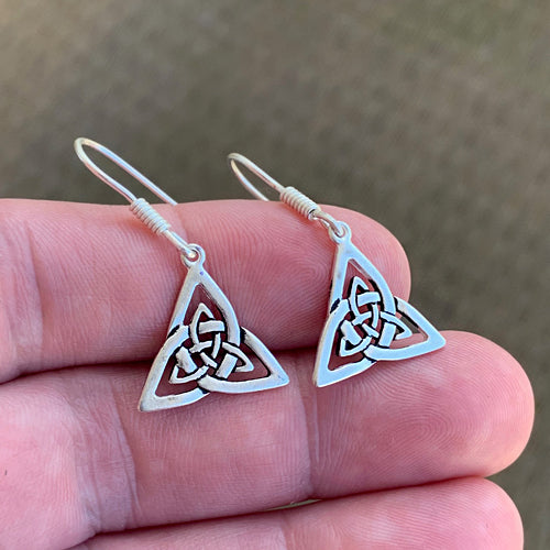Triquetra Earrings - Bronze or Silver