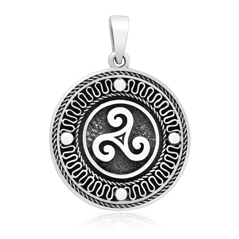 Triskelion Necklace - Sterling Silver