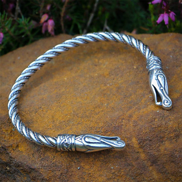 Urnes Viking Bracelet - Sterling Silver