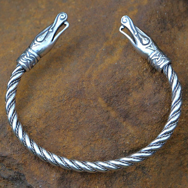 Urnes Viking Bracelet - Sterling Silver