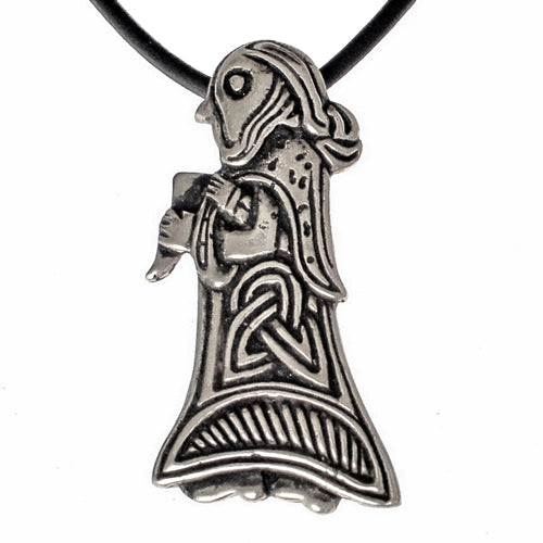 Valkyrie with Horn - Sterling Silver