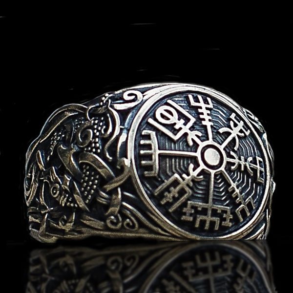 Vegvisir Ring - Sterling Silver or Gold