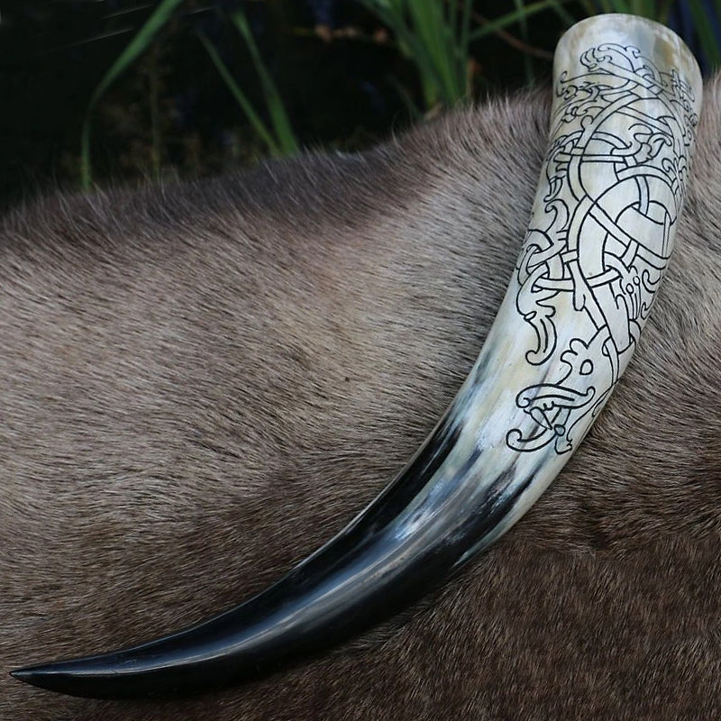 Viking Dragon Drinking Horn