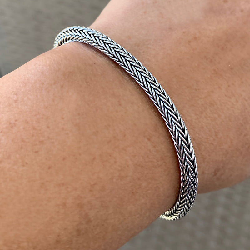 Viking Knit Bracelet - Sterling Silver