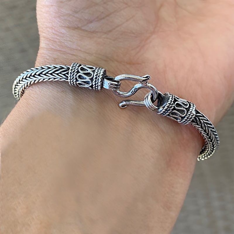 Viking Knit Bracelet - Sterling Silver