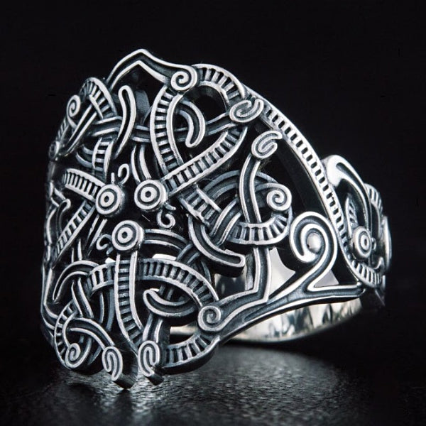 Viking Knotwork Ring - Sterling Silver or Gold