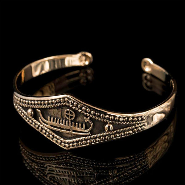 Viking Ship Bronze Bracelet