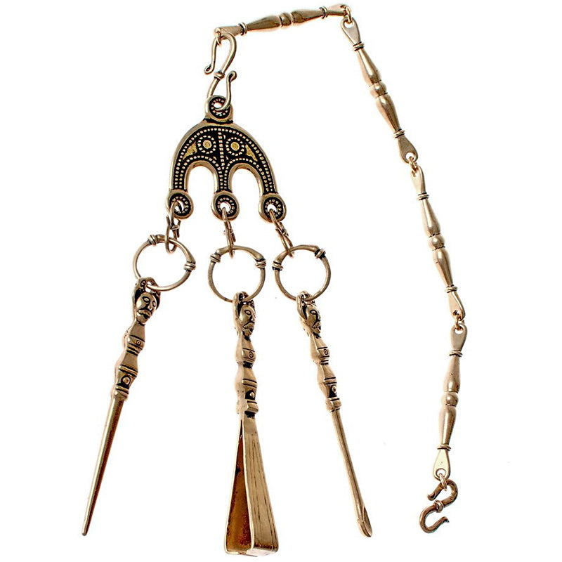 Viking Toiletry Set - Bronze | Birka Sweden Replica Earspoon