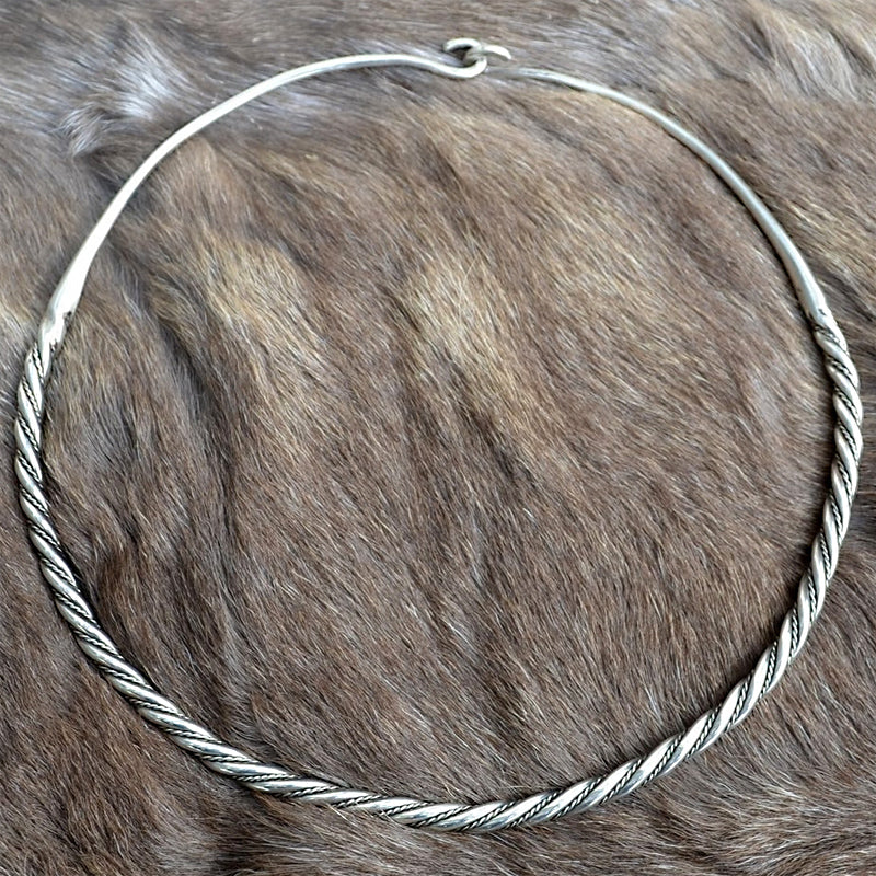 Silver viking Viking Torques / Torc, silver 925 , Srebrna wikińska store grzywna