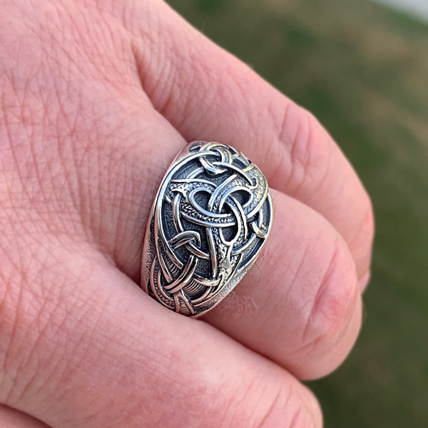 Viking Triquetra Ring - Bronze or Sterling Silver