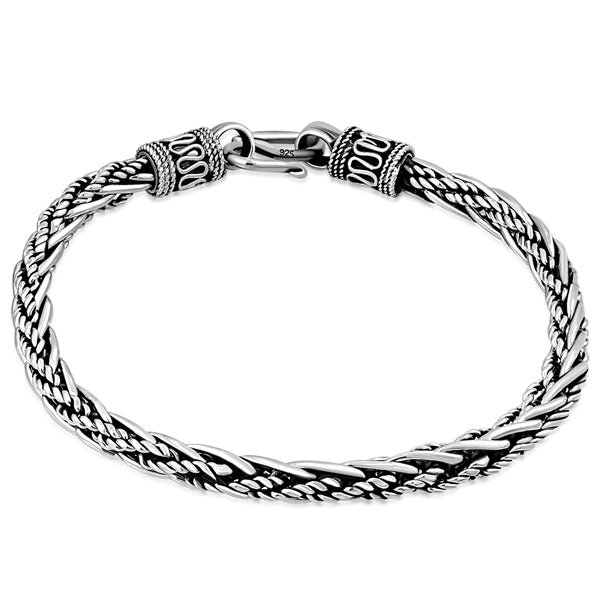 Viking Woven Bracelet - Sterling Silver
