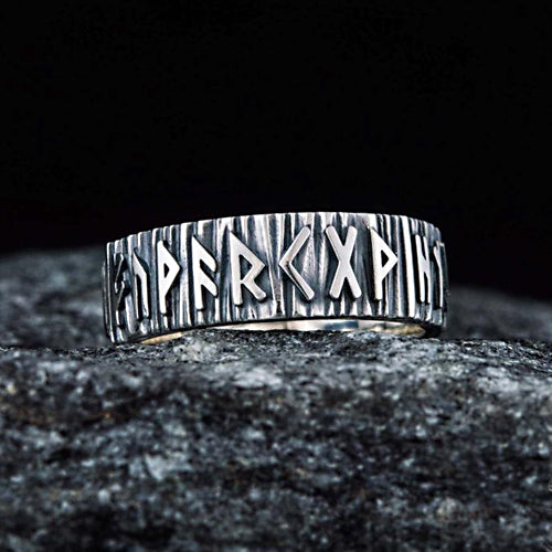Paar Rune Ring Wedding Rune Ring - Sterling Silver