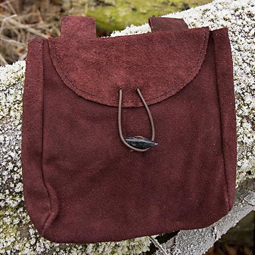 Wide Suede Leather Bag