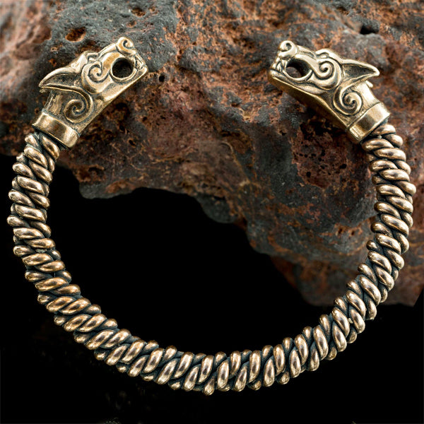 Bronze Wolf Bracelet