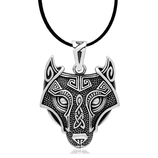 Viking Wolf Head in Sterling Silver | Fenrir the Norse Wolf – Sons of ...