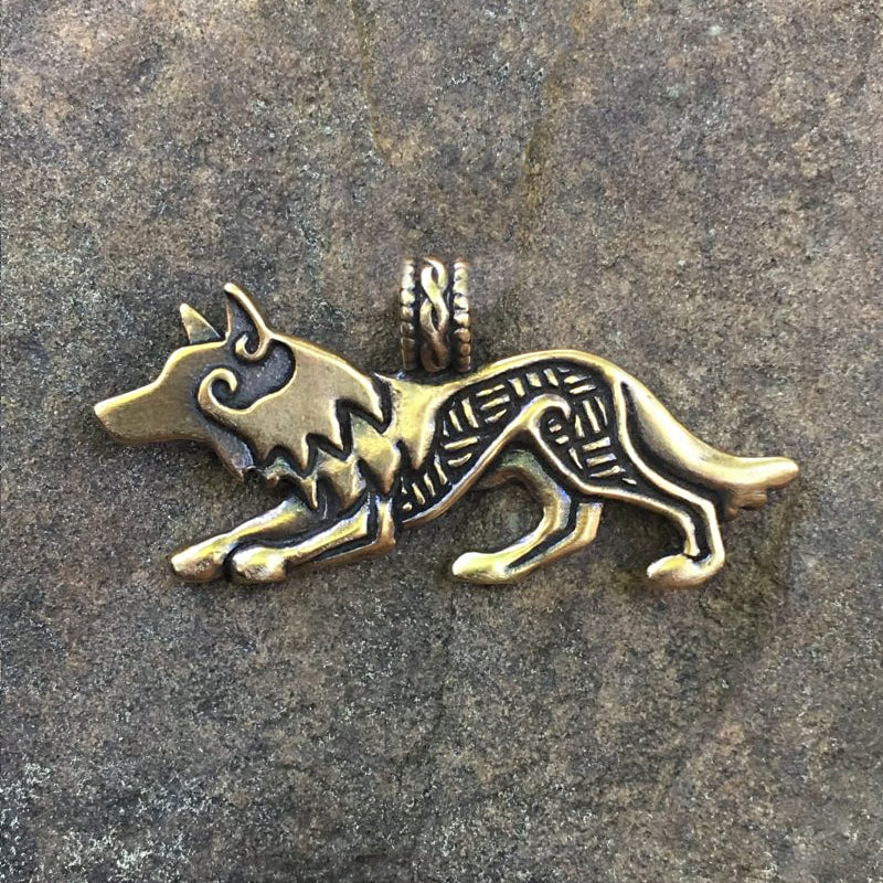 Wolf Pendant - Bronze or Silver