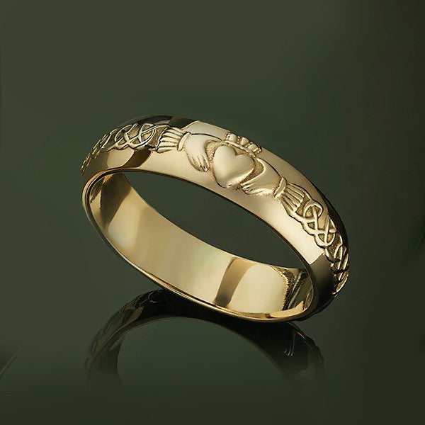 14k Gold Claddagh Wedding Rings