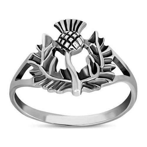 Thistle ring sterling on sale silver